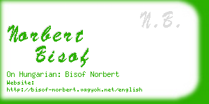 norbert bisof business card